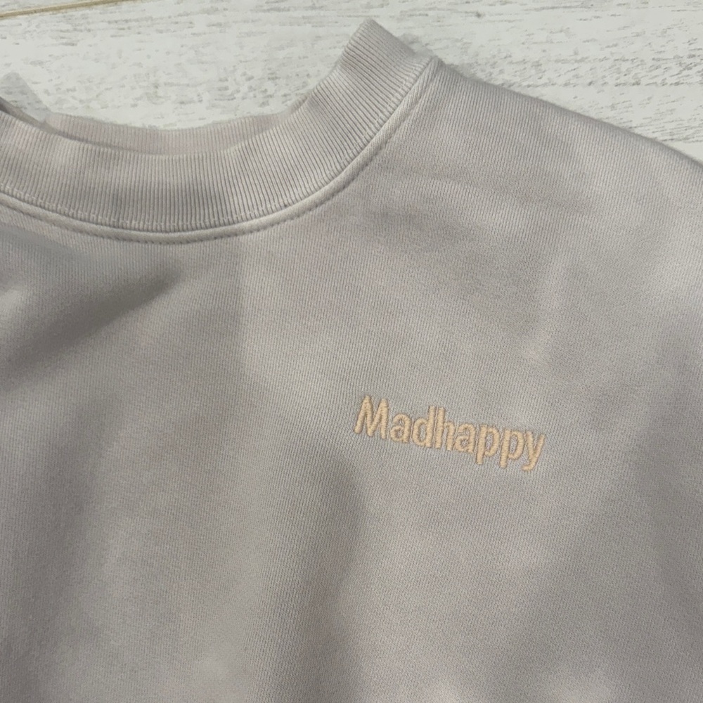 Madhappy Blush and Gray Sweatshirt Size XS - Picture 2 of 3